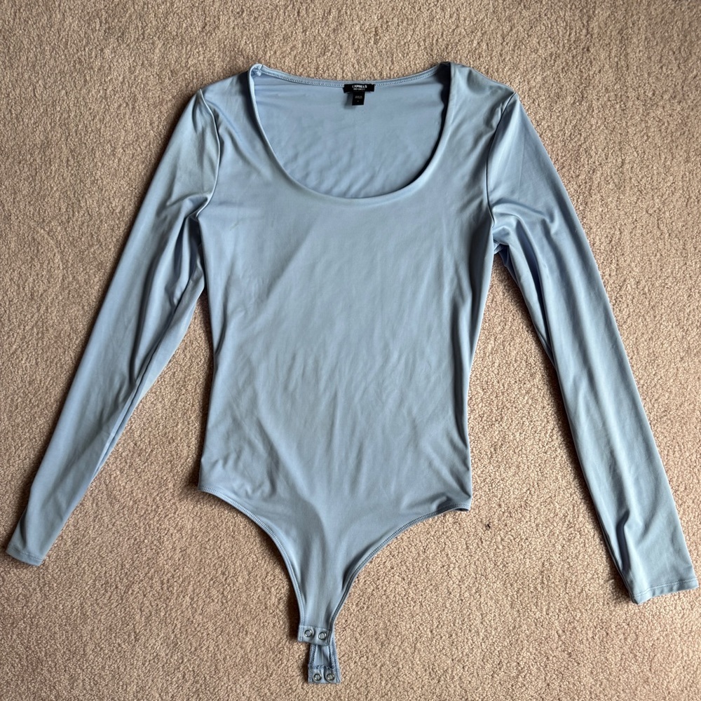 Express long sleeve body suit blue